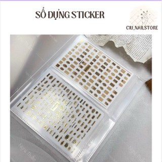 Sổ đựng sticker đựng ảnh trong suốt CIU_NAILSTORE