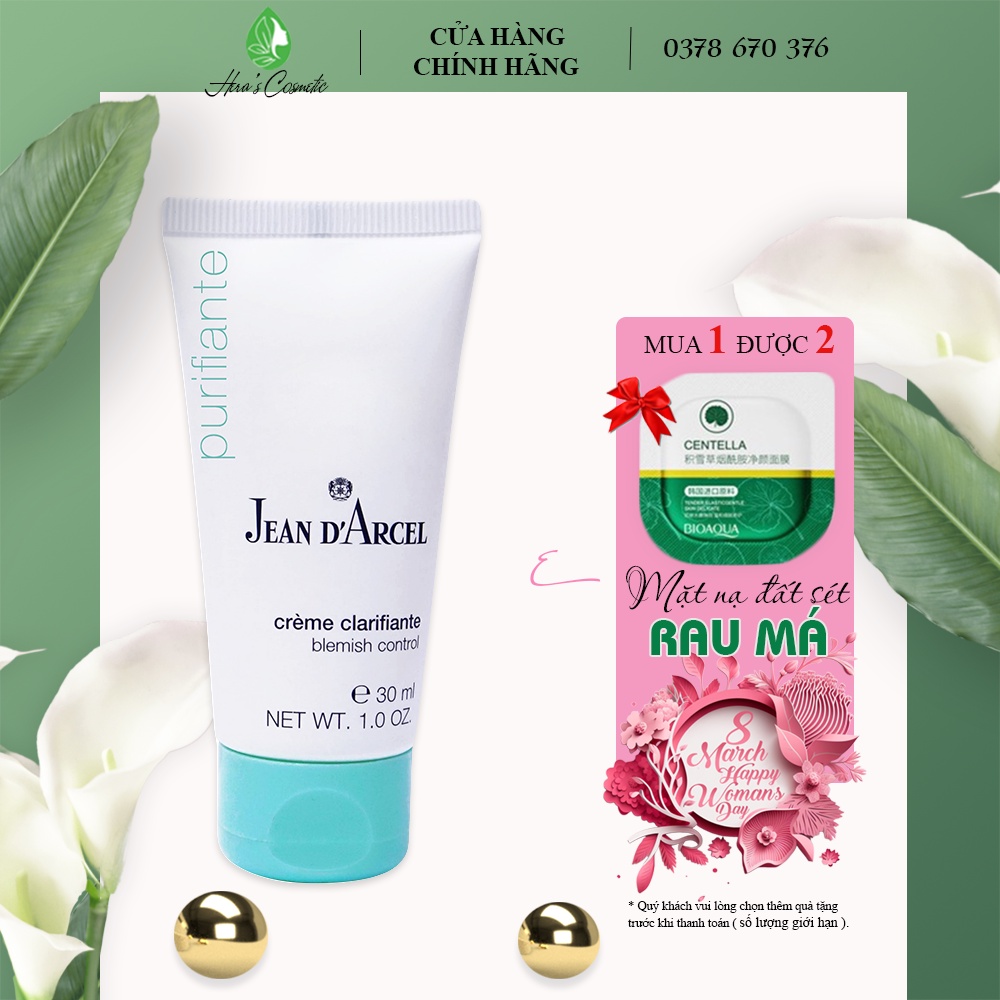 Kem làm giảm mụn nhanh Jean D'arcel_Blemish Control 30ml