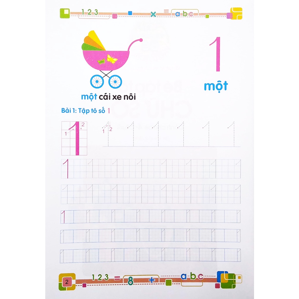 Sách_Tủ Sách Cho Bé Vào Lớp 1 - Bé Tập Tô Chữ Số - Dành Cho Bé 4-5 Tuổi