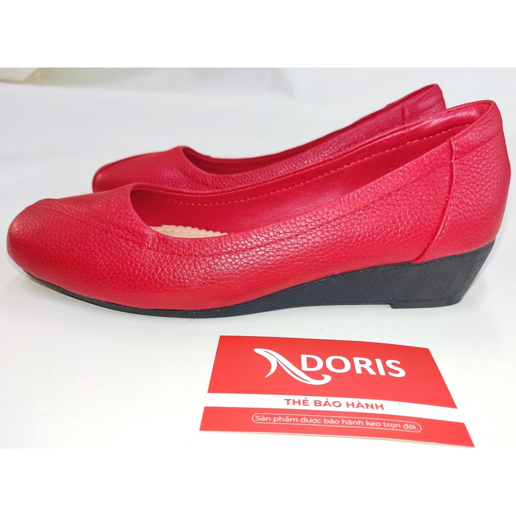 Giày Búp Bê Đế Xuồng da thật 3cm mũi vuông 304- FOMR CHUẨN- CÓ BẢO HÀNH.