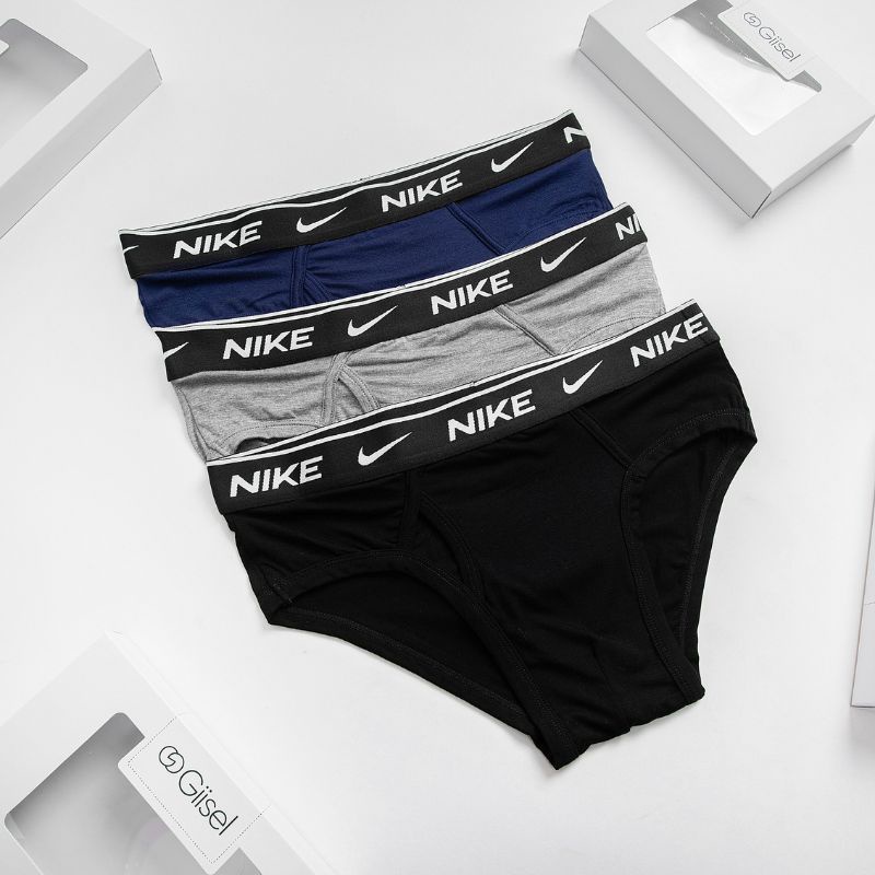 Quần sịp tam giác brief chéo cotton co giãn cạp nhỏ Giisel NK