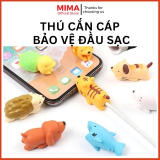 Đầu thú cắn cáp bảo vệ cáp sạc tai nghe, thú cắn cáp, thú gặm sạc, Phụ Kiện Bảo Vệ Chống Đứt Gãy Đầu Sạc