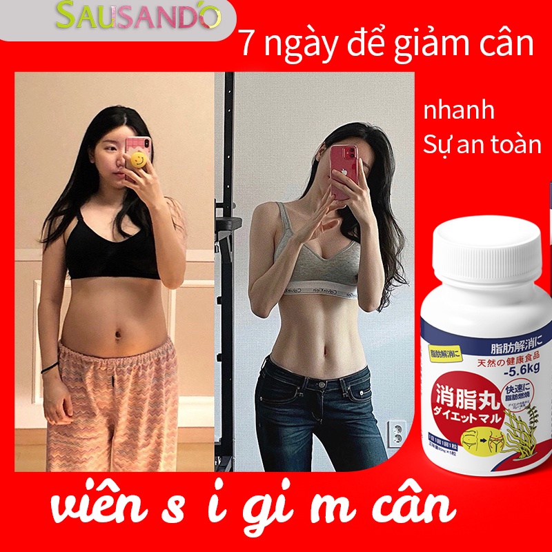 7 ngày giảm cân nhanh/chiết xuất thực vật nguyên chất/1 hộp giảm 2-5KG/dành cho người khó giảm cân/không có tác dụng phụ
