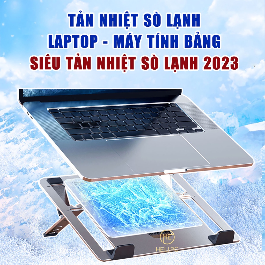 Quạt tản nhiệt laptop sò lạnh Z23 Đế tản nhiệt máy tính bảng tablet Giá đỡ surface book pro HeliPC