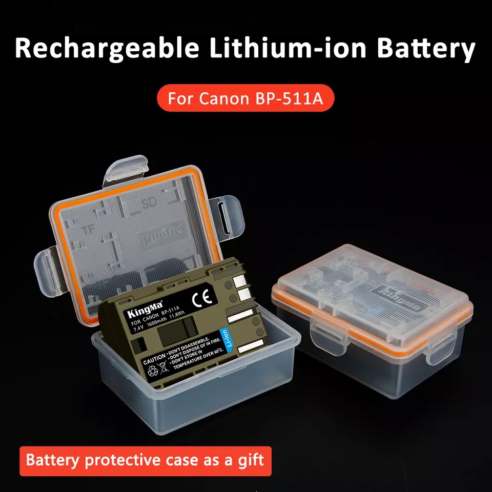 Canon BP511A BP511 | Pin và Sạc máy ảnh Canon EOS 10D 20D 30D 40D 50D 5D G6 300D MV600 MV500 FV FV100 FV50 MV100 MV200