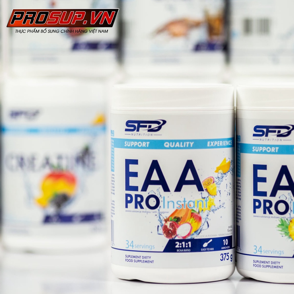 EAA PRO INSTANT SFD NUTRITION - 34 Lần Dùng, 375GR  - Hỗ Trợ Phục Hồi Phát Triển Cơ Bắp