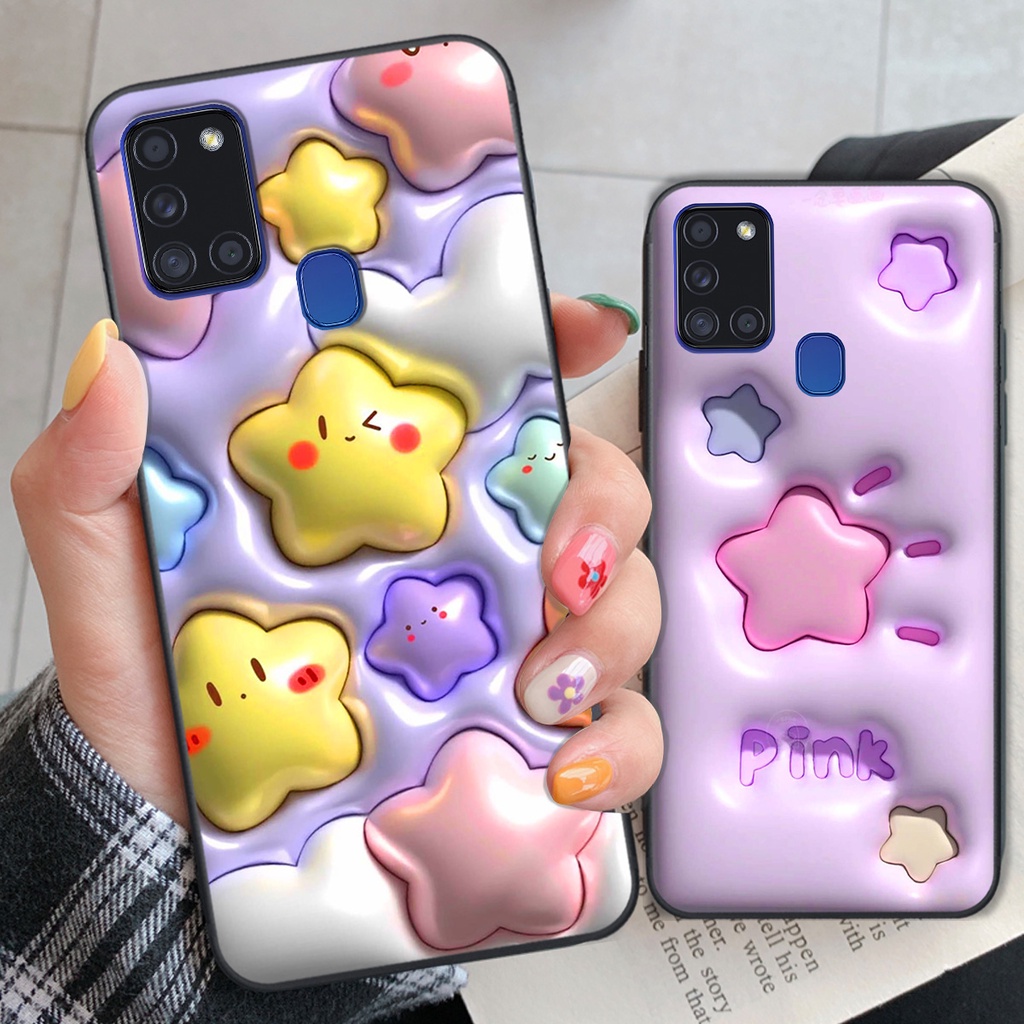 Ốp Samsung A21s in phẳng hiệu ứng 3D giả nổi siêu thật, cực xinh, cá tính