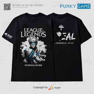 Áo thun Liên Minh Huyền Thoại (LMHT) EZREAL Digital Art Black T-Shirt ngắn tay