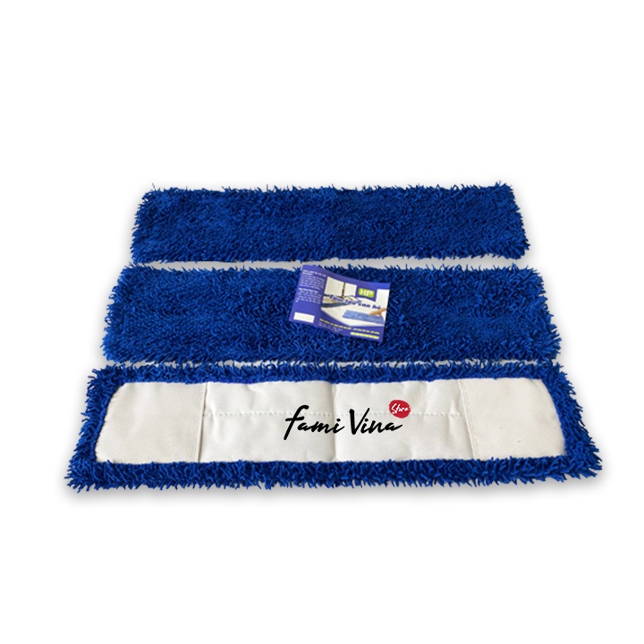 COMBO 3 Bông lau nhà san hô 60cm thay thế cây lau nhà công nghiệp,Nùi bẹ sợi microfiber thấm hút tiện lợi