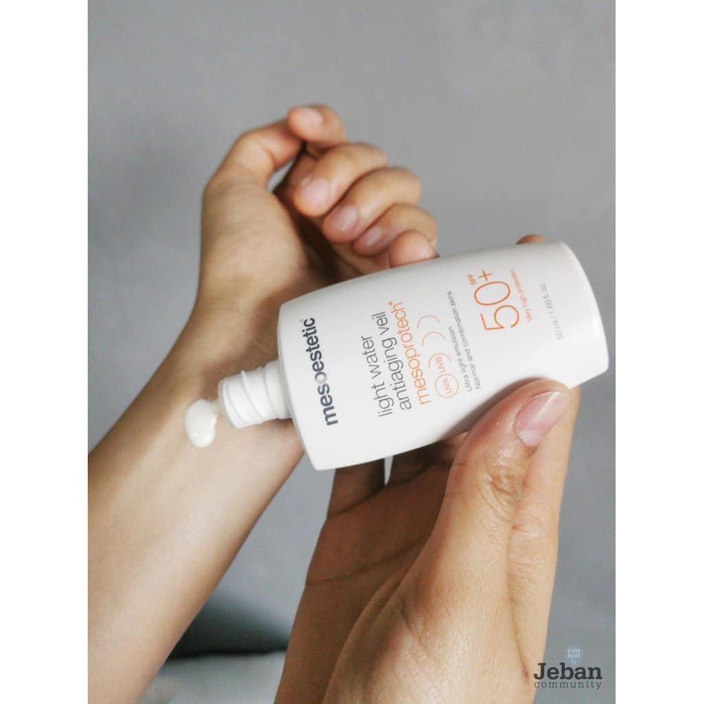 Kem chống nắng Mesoestetic Mesoprotech Light Water Antiaging Veil SPF50+