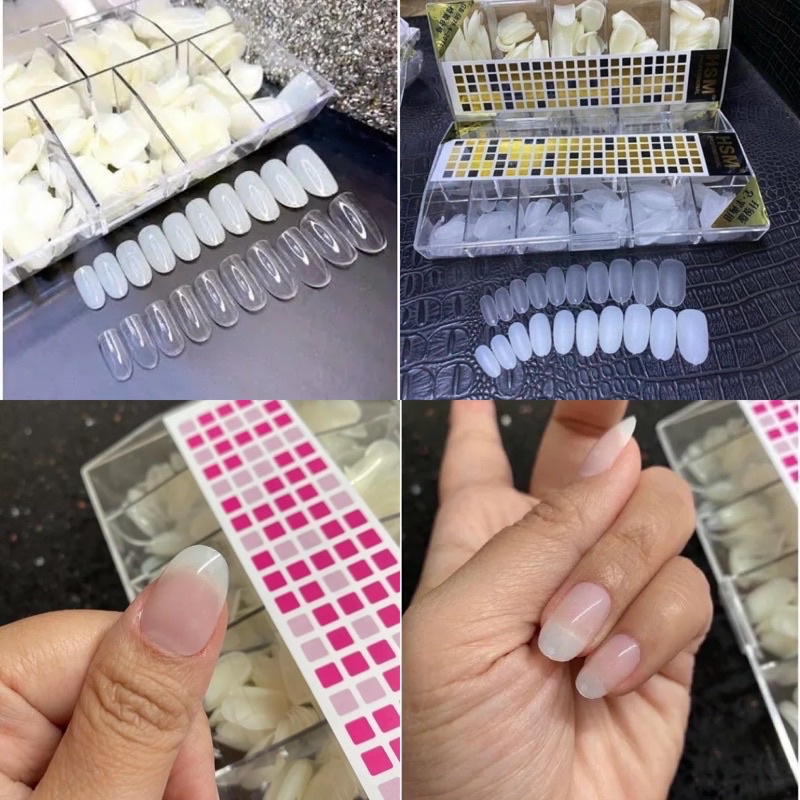 móng hsm phom hạt na .hạt dẻ hot hít sẵn nhám và không nhám