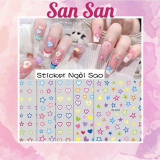 Sticker ngôi sao , sticker hoạt hình , hình dán móng tay