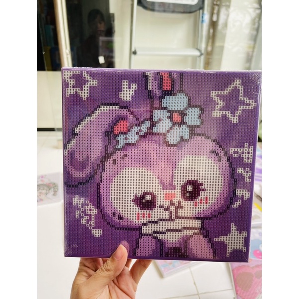 Tranh đính đá căng khung 20x20cm