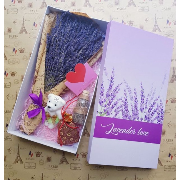 Hoa khô Lavender Pháp, hoa oải hương đẹp loại 1 làm hộp quà tặng ý nghĩa