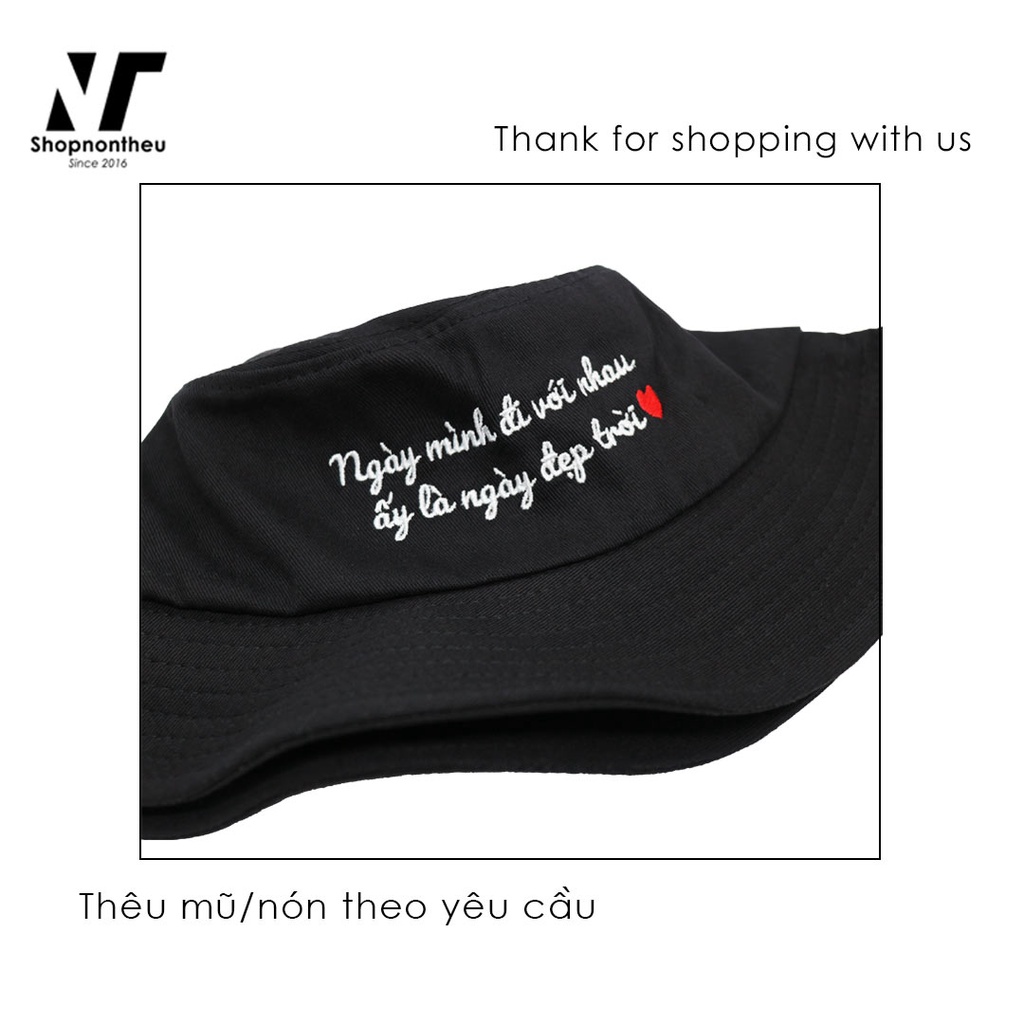 Mũ bucket/mũ tai bèo/mũ vành tròn thời trang, năng động, trẻ trung