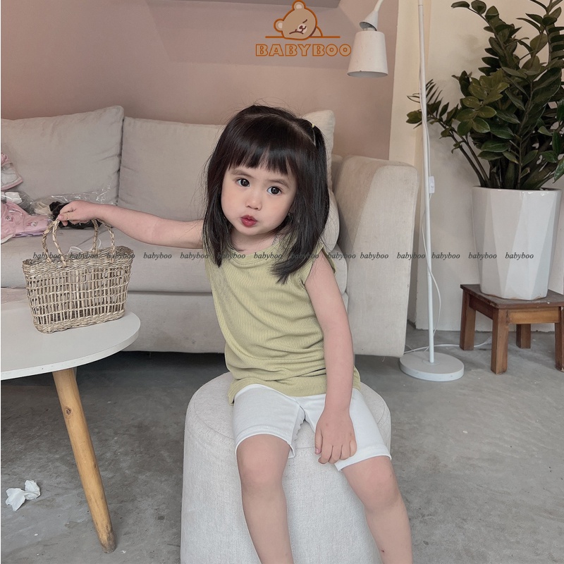 Quần Legging Đùi Cho Bé Gái Form Ôm, Thấm Hút Mồ Hôi, Thoáng Mát - BabyBoo-LGN