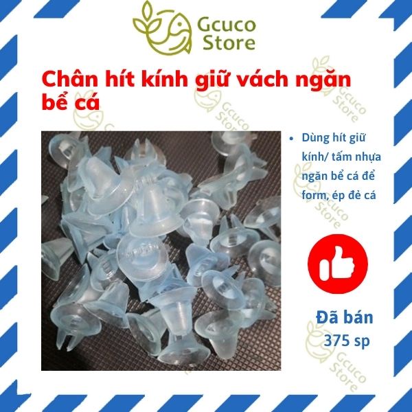 Chân hít kính giữ vách ngăn bể cá