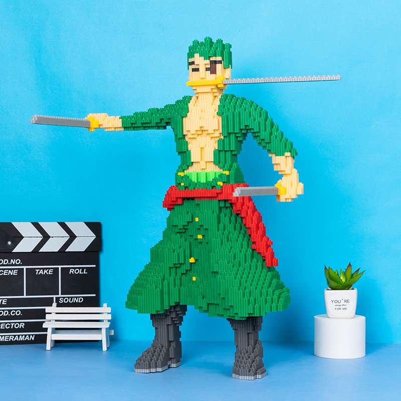 Mô Hình Zoro trang trí One Piece -Zoro cầm kiếm siêu hot cao 48.5cm
