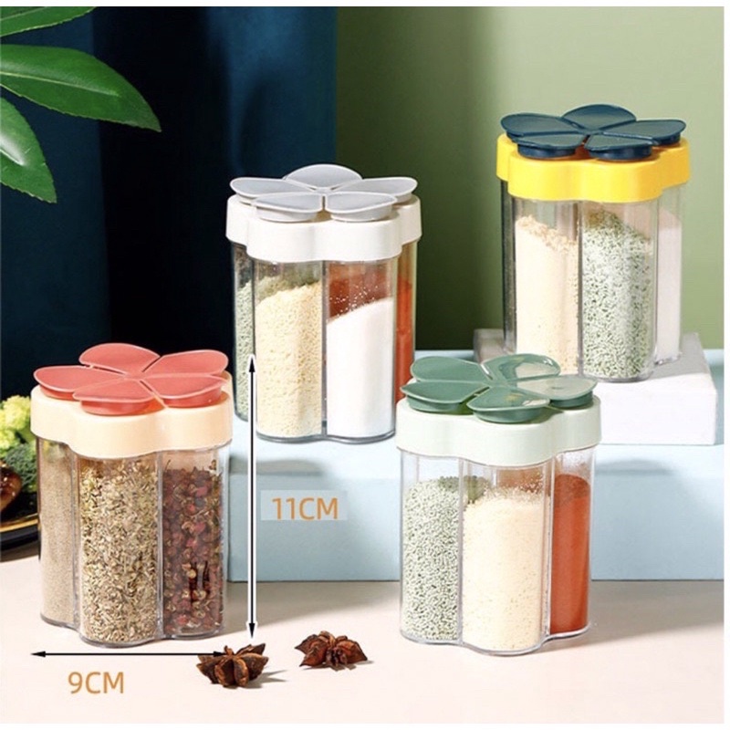 Hủ Gia Vị 5 Ngăn Hình Hoa SALE!!!!!