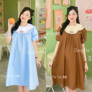 Váy xuông Miya cổ thêu chất thô lụa lạnh rất ít nhăn mềm mịn tiểu thư