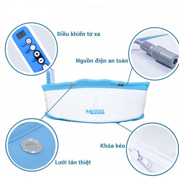 Máy massage bụng,đai massage đánh tan mỡ bụng,đùi,mông cho cơ thể thon gọn