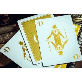 Bộ bài tây smoke and mirror v9 gold playing card by dan and dave