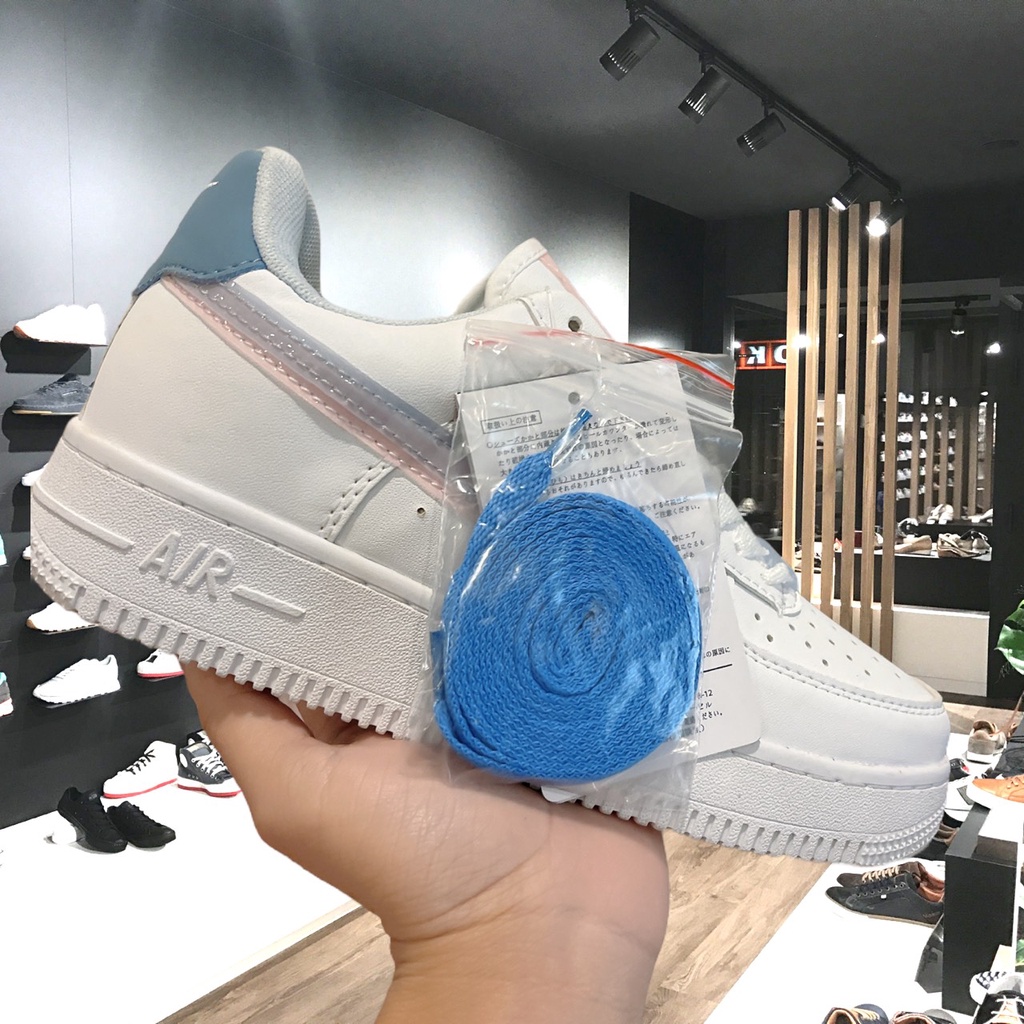 Giày  Thể Thao AF1  LV8 Double Swoosh Light Armory Blue , Giày Thể Thao Nữ AF1 Xanh Hồng - MonTay_Store