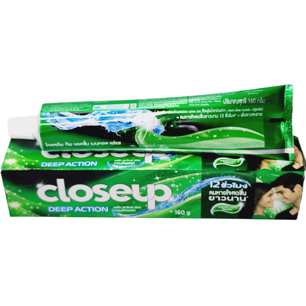 Kem đánh răng CLOSEUP Thái Lan 160gr - Ngừa sâu, trắng răng, bạc hà thơm mát