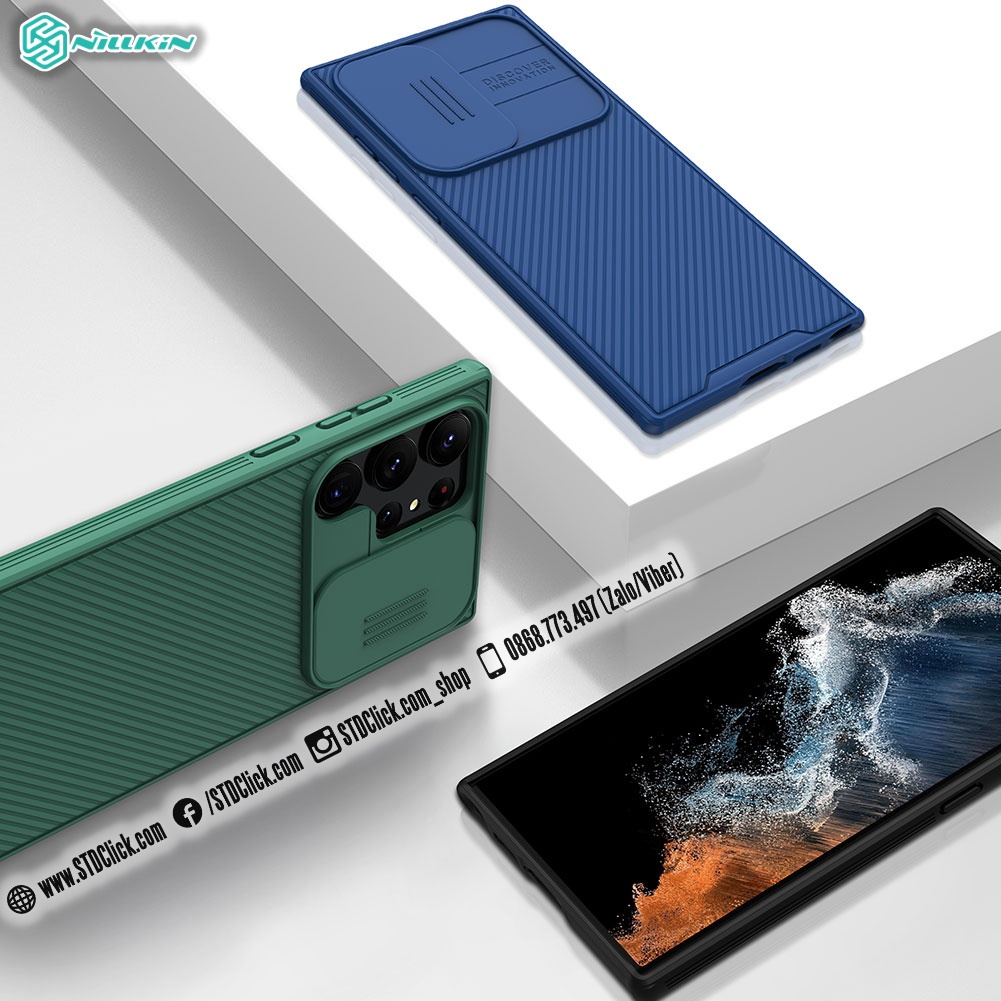 ỐP LƯNG SAMSUNG GALAXY S23 ULTRA 5G NILLKIN CAMSHIELD PRO BẢO VỆ CAMERA CHÍNH HÃNG HÀNG CHUẨN