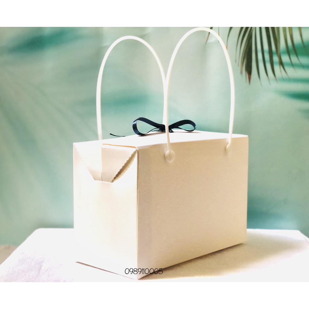 TÚI GIẤY KRAFT YẾN SÀO ĐỰNG 6 HŨ 70ML THUỶ TINH