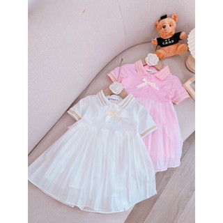 Váy polo hàng tùng xếp ly xinh yêu cho bé