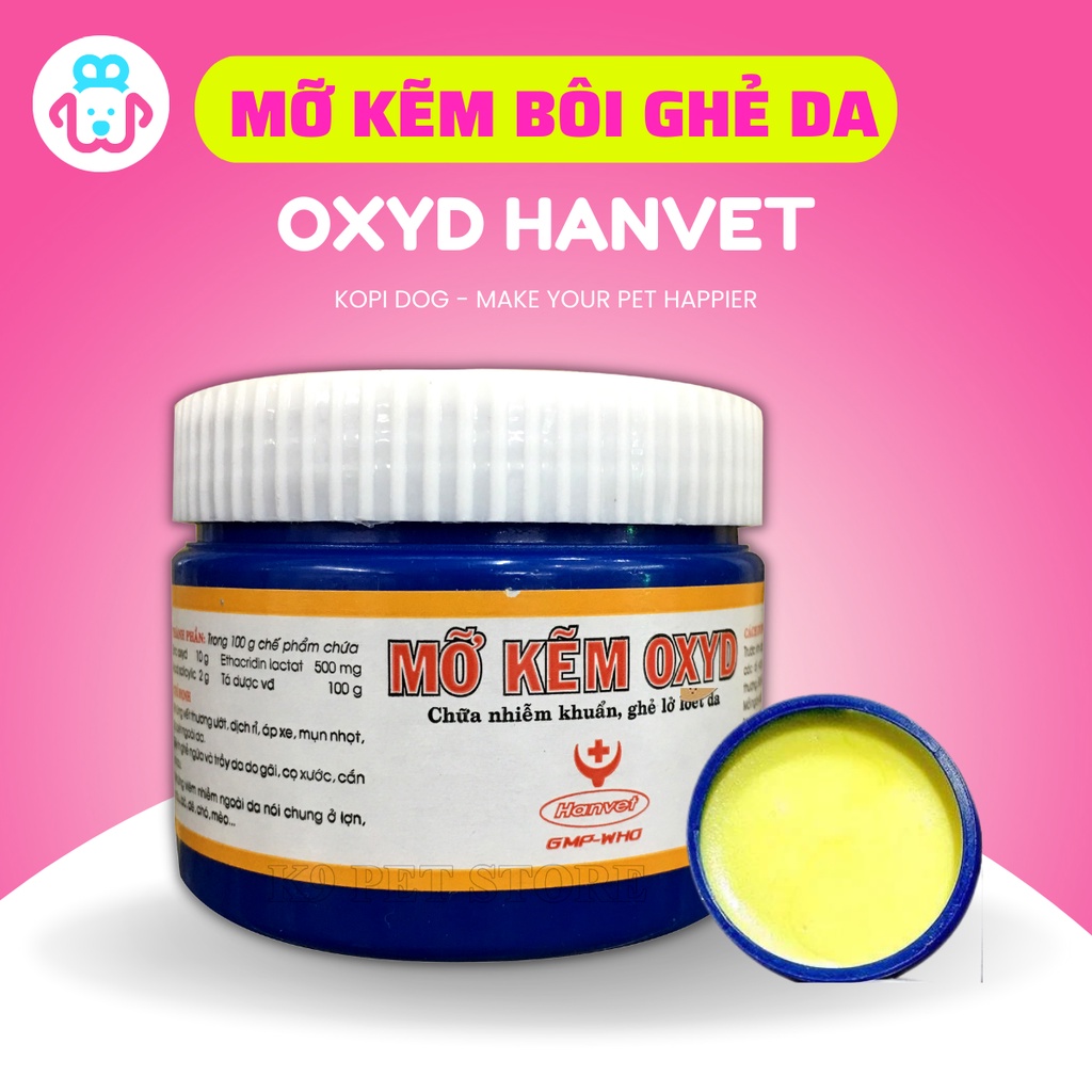 Mỡ kẽm Oxyd bôi da cho thú cưng