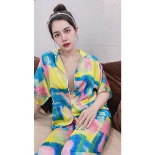 Pijama nữ lụa thiết kế cánh dơi