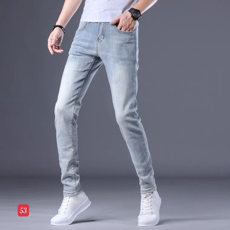 Quần jean nam trơn co giãn, quần bò nam mẫu mới Sale shop90 ms61