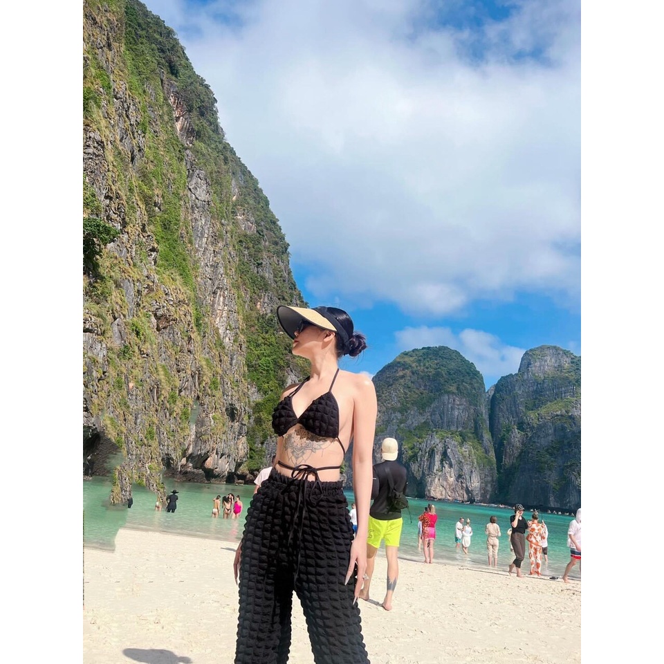 Bikini chất xốp quần dài hót đình đám