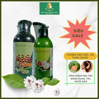 Dầu gội thảo dược ba anh em, Kích thích mọc tóc, ngăn rụng tóc, combo 2- Dầu Gội + Dầu Xả .
