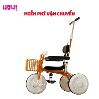 Xe đạp ba bánh kiêm xe chòi chân, xe đẩy cho bé phù hợp cho bé 1-6 tuổi