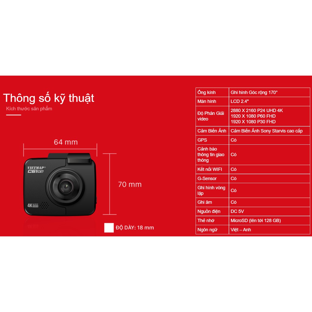 Camera quan sát ghi hình ảnh, Model C61 pro