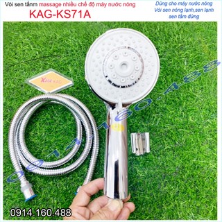 Vòi dây sen cao cấp KAG-KS71A, vòi hoa sen máy nước nóng năng lượng mặt trời nhiều chế độ tia nước mạnh sử dụng tốt