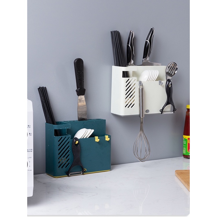 ModernHome Giá để dao kéo phơi đũa treo tường đa năng cho nhà bếp gia đình