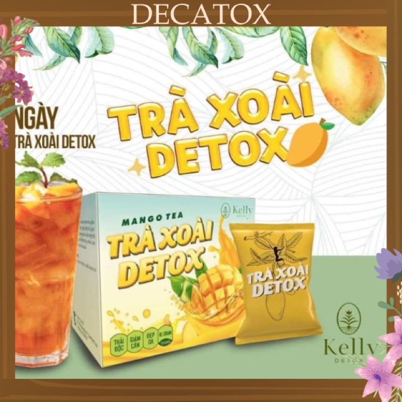 Trà xoài Kelly Detox giảm cân cam kết chính hãng 100%.