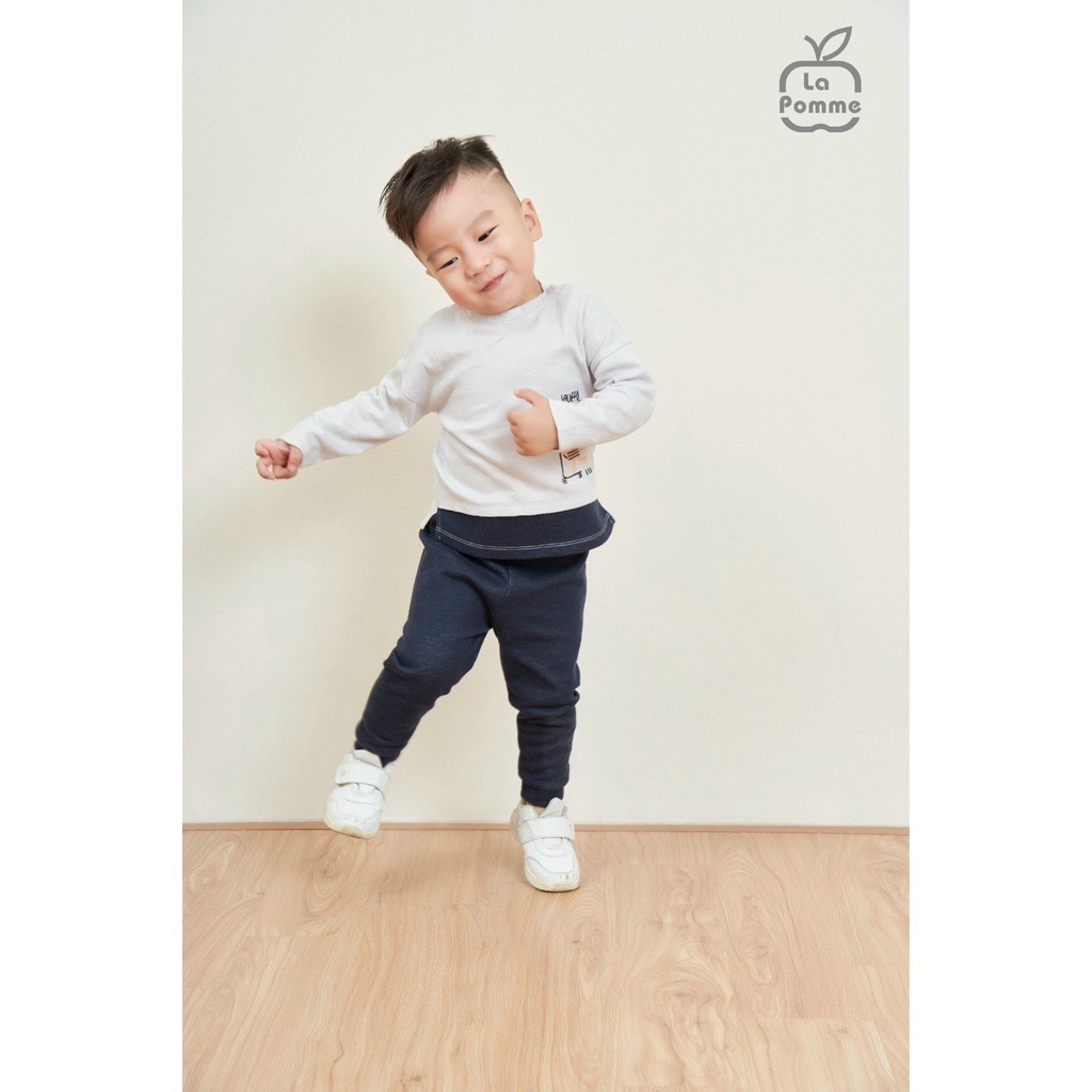 Bộ Quần Áo Dài Tay  Scooter and Squirrel Cho Bé Màu Xanh