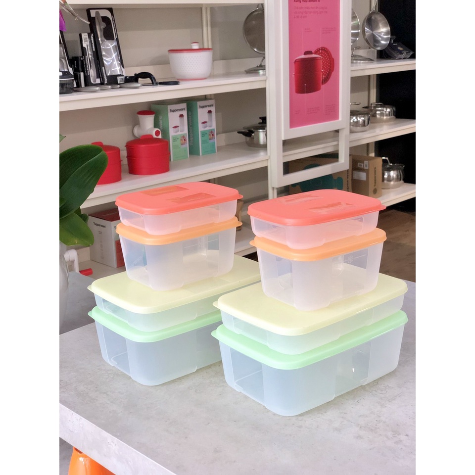 Bộ hộp trữ đông và trữ mát Tupperware Freezermate Colorful, Magic Set 16 - Bảo hành trọn đời