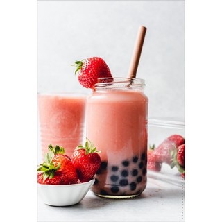 {BÁN RẺ NHẬN 5 SAO} 200gr BỘT TRÀ SỮA DÂU TÂY