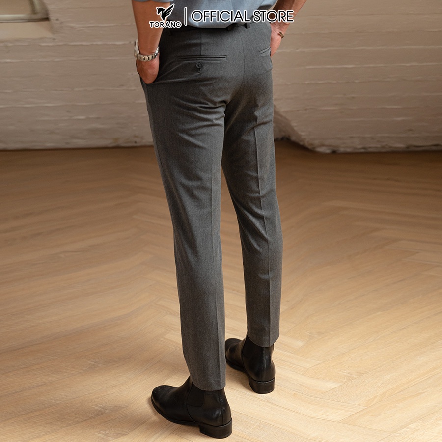 Quần âu nam TORANO form slim fit thoải mái vận động trẻ trung công sở - quần tây nam vải đẹp BT900.