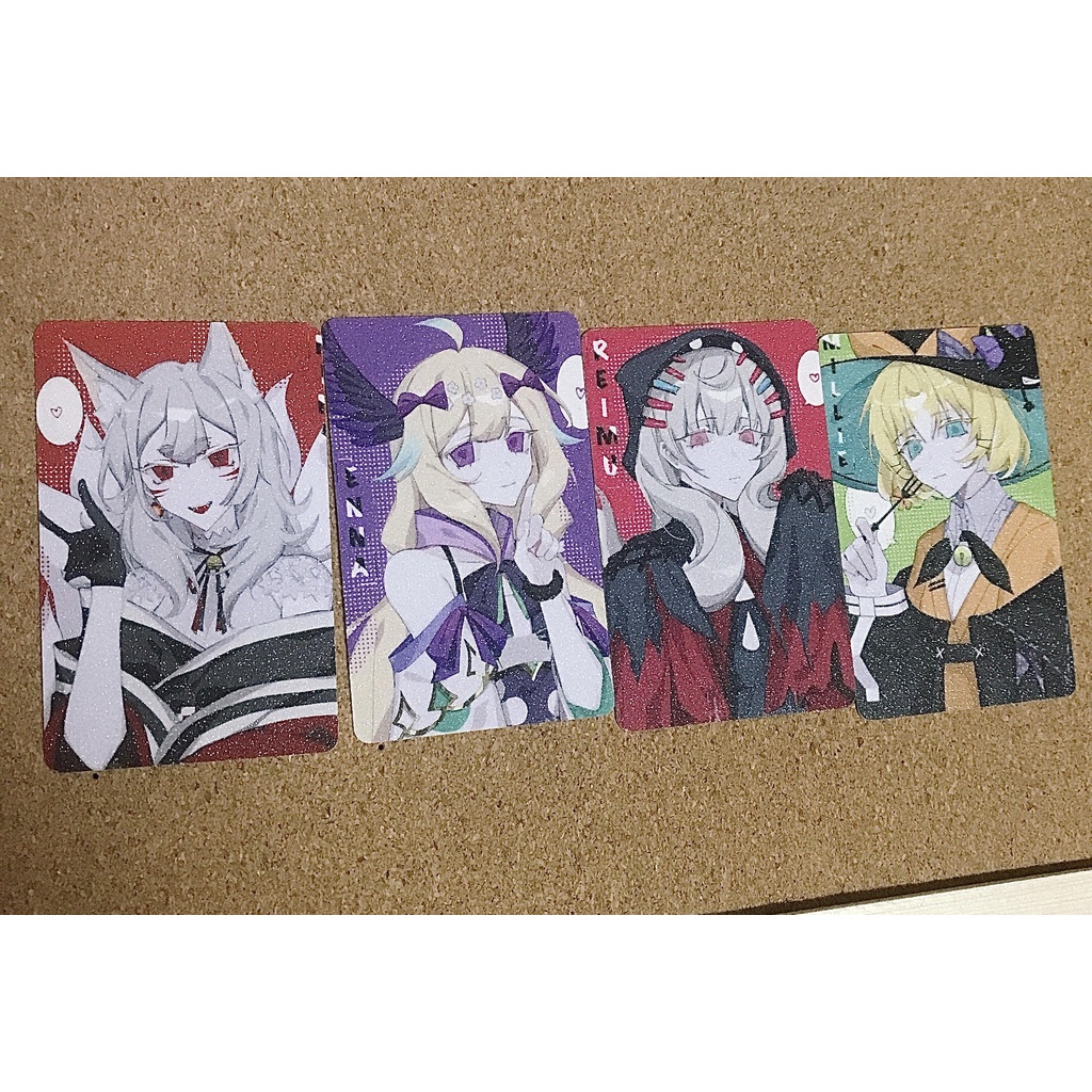 Card bo góc gacha set Ethyria Nina & Reimu & Enna & Millie