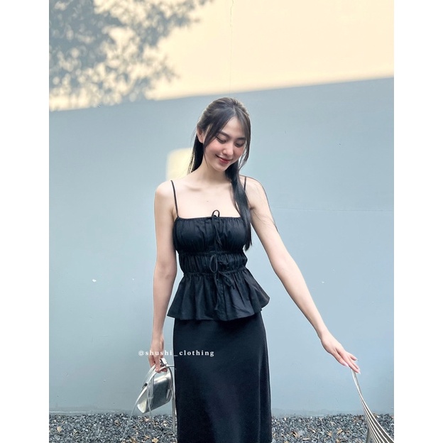 𝗠𝘂𝘀𝗲 𝗧𝗼𝗽 - Áo Nhún Linen ( ảnh chính chủ ) | BigBuy360 - bigbuy360.vn