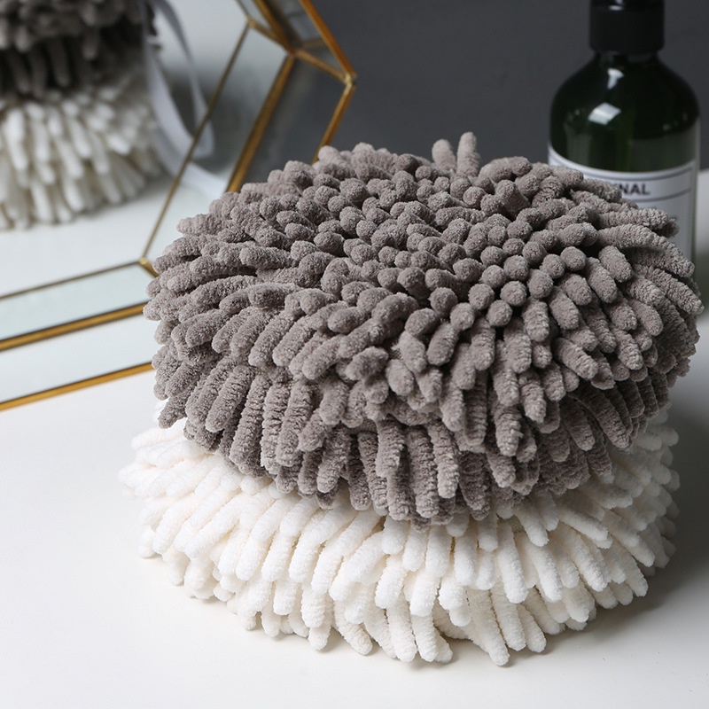 Khăn lau tay, Bông lau tay treo tường nhà bếp nhà tắm siêu thấm, Khăn lau tay tròn san hô hình bóng xốp siêu mềm 88353