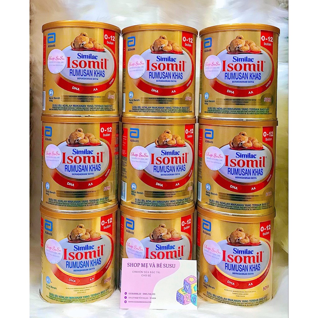 Sữa Isomil - Isomil Plus 400g dành cho trẻ tiêu chảy cấp, dị ứng đạm sữa bò