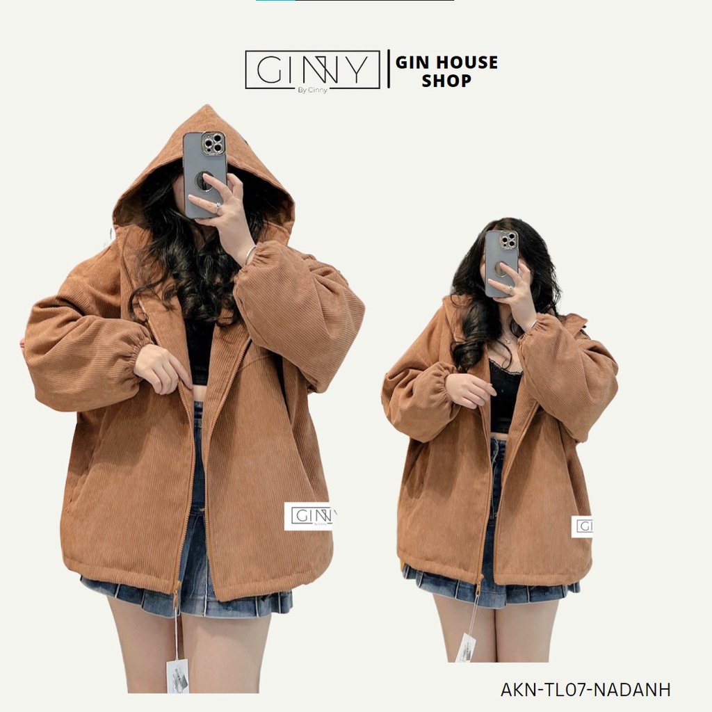 Áo khoác nhung tăm Salim TL-07 | Có Túi Trong | Form Rộng | Ginny